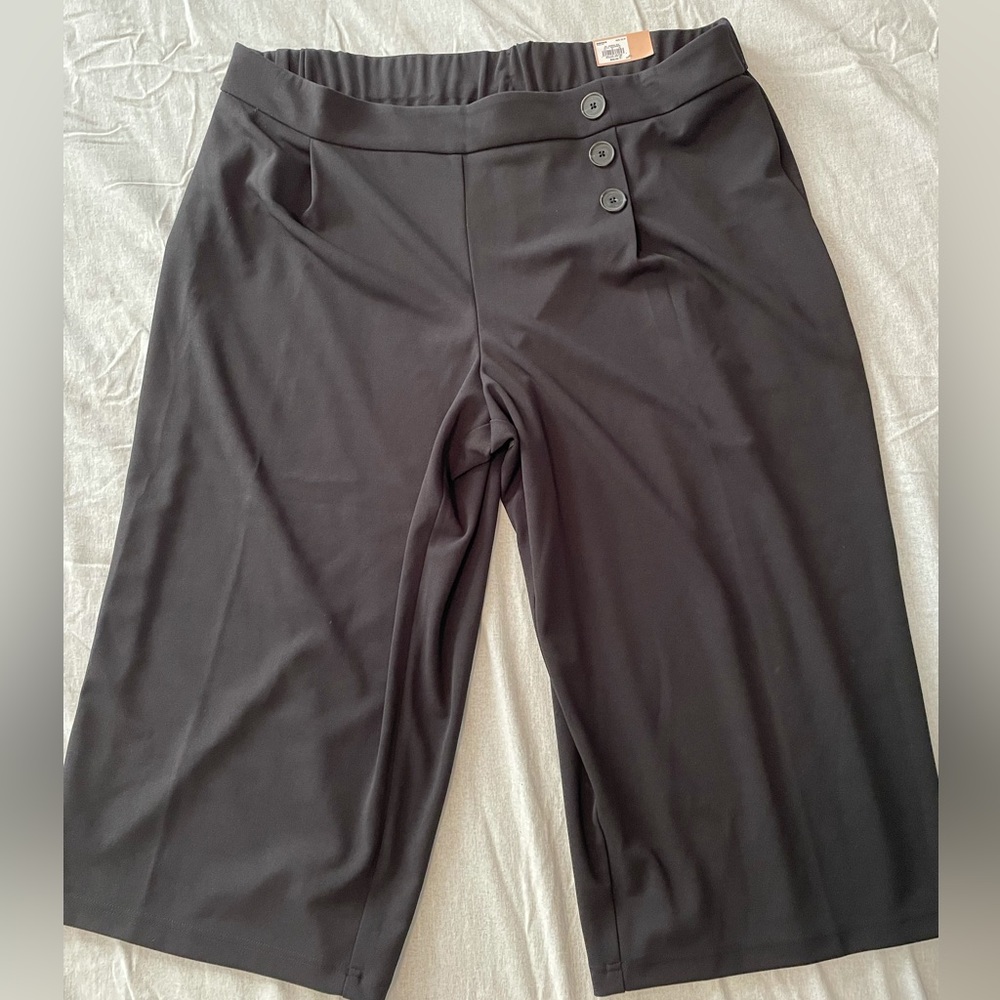 Evri Stretchy Dress Pants Wide Leg